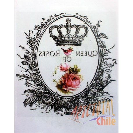 HOJA DE PAPEL DECORADA PARA TRANSFER