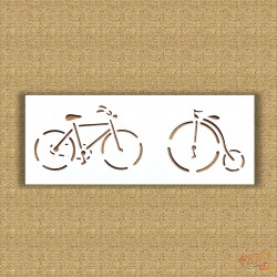 STENCIL PLASTICO BICICLETAS 5,5X13