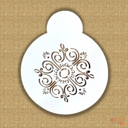 STENCIL PLASTICO REDONDO MOSAICO 2