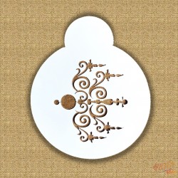 STENCIL PLASTICO REDONDO MOSAICO 2