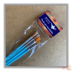 SET PINCELES PLANOS C/4